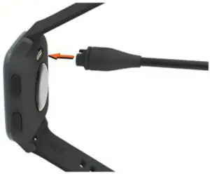 GARMIN 010-02426 10 VENU SQ Music Edition Slate Aluminum Bezel with Black Case and Silicone Band - charge