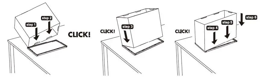 ovela OVSSTDBS6WA Shoe Storage Display Box Side Drop fig-6
