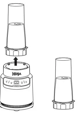 NINJA BN500UK Black and Silver Blender Instructions - If using START STOP