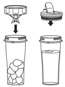 NINJA BN500UK Black and Silver Blender Instructions - Remove the cup from the motor