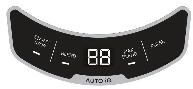 NINJA BN500UK Black and Silver Blender Instructions - USING THE CONTROL PANEL