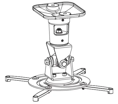 GABOR UPM-360 360 Degree Universal Projector Mount fig 1