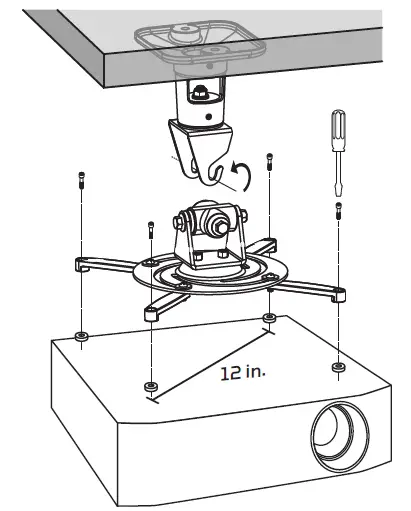 GABOR UPM-360 360 Degree Universal Projector Mount fig 10