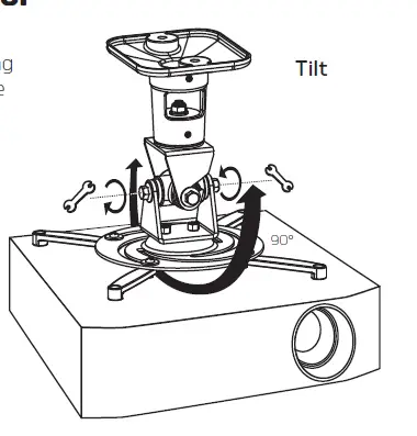 GABOR UPM-360 360 Degree Universal Projector Mount fig 11