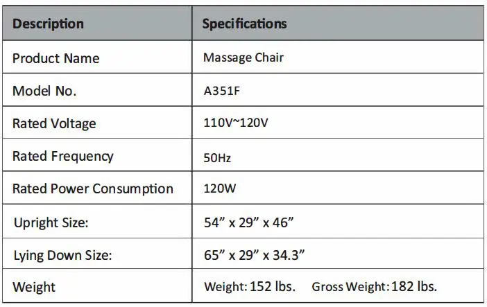 COSTWAY Gaintex JL10010WL Massage Chair fig 35