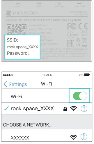 rock space RSD0613 Whole Home Mesh WiFi System - internet access