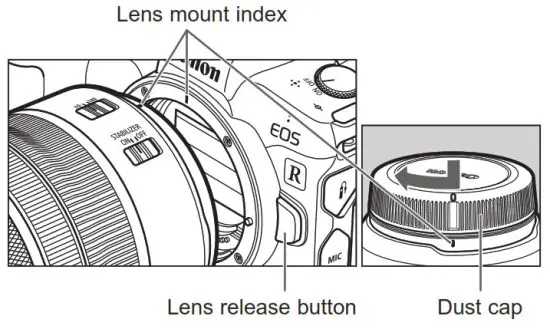 Canon RF 14-35mm F4.0 L IS USM Wide Zoom Lens - Attaching