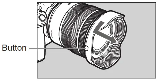 Canon RF 14-35mm F4.0 L IS USM Wide Zoom Lens - Detaching