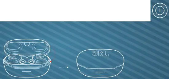 JBL Endurance Race Waterproof True Wireless Active Sport Earbuds - Power off