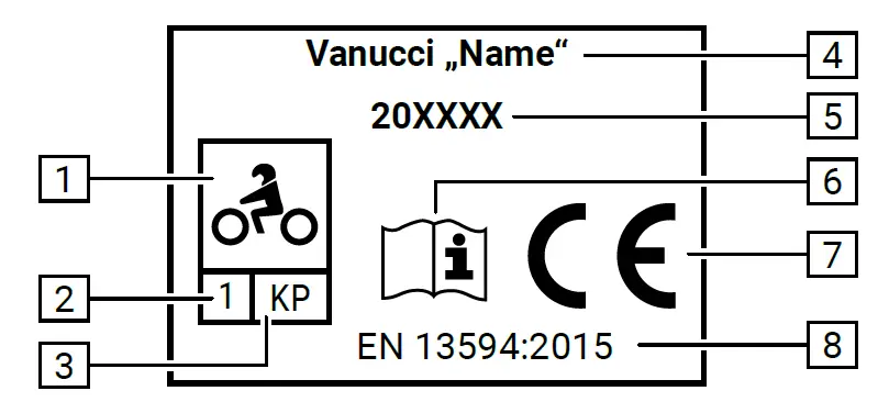 VANUCCI Gloves For Non-Professional Motorcycle Riders fig 1