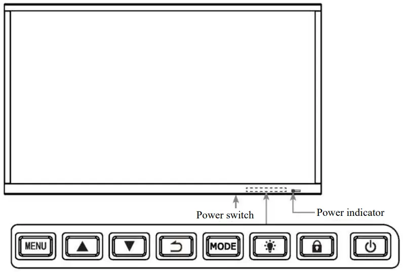 Hisense HME8C58 Medical LCD Monitor - LCD Monitor and Buttons