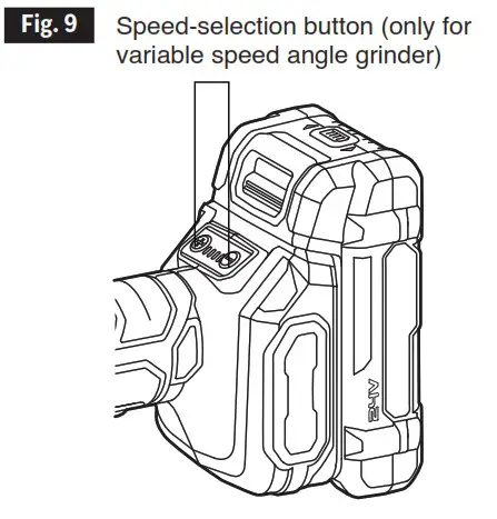 FLEX FX3171A 5 Inch Variable Speed Angle Grinder - ADJUSTMENTS
