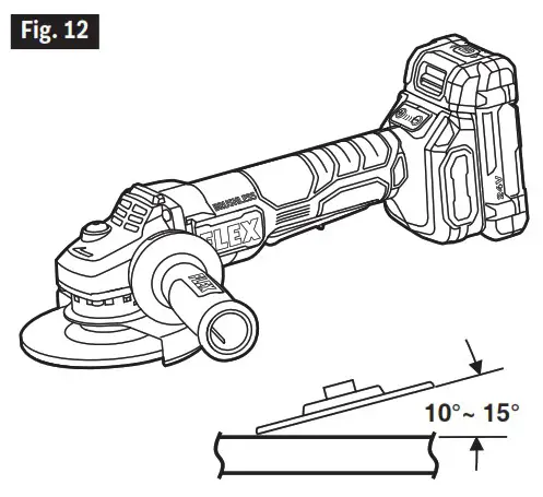 FLEX FX3171A 5 Inch Variable Speed Angle Grinder - USE WITH GRINDING WHEELS