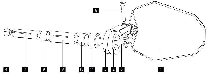 gazzini 10040749 Bar-End Mirror - Installation