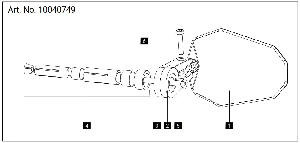 gazzini 10040749 Bar-End Mirror - What's included