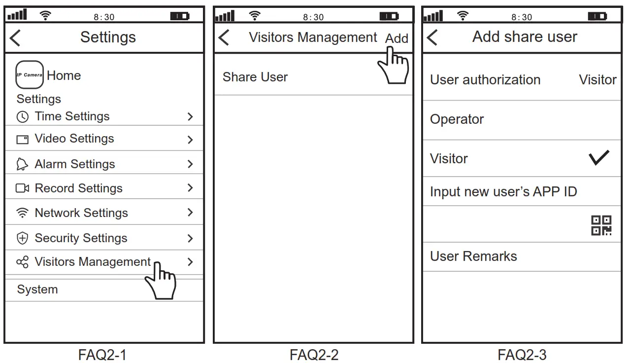 Sricam SP017 IP Camera - App Settings