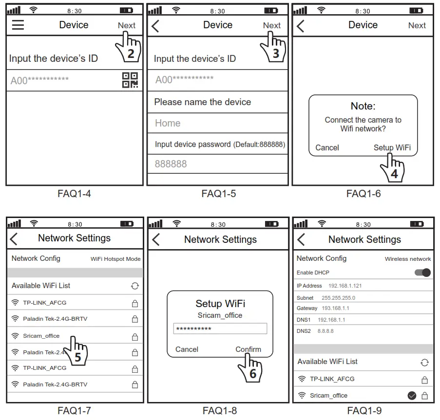 Sricam SP017 IP Camera - App