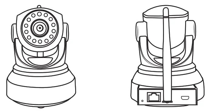 Sricam SP017 IP Camera - antenna