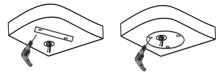 advidia M-46-FW Network Fixed Dome Cameras - Drill holes on the wall