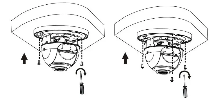 advidia M-46-FW Network Fixed Dome Cameras - Mount the camera