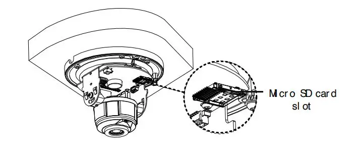 advidia M-46-FW Network Fixed Dome Cameras - (Optional) Insert Micro SD Card