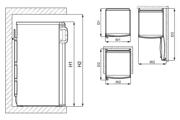 Electrolux -LRB1AF23W -Stainless -Steel -Refrigerator- fig 1