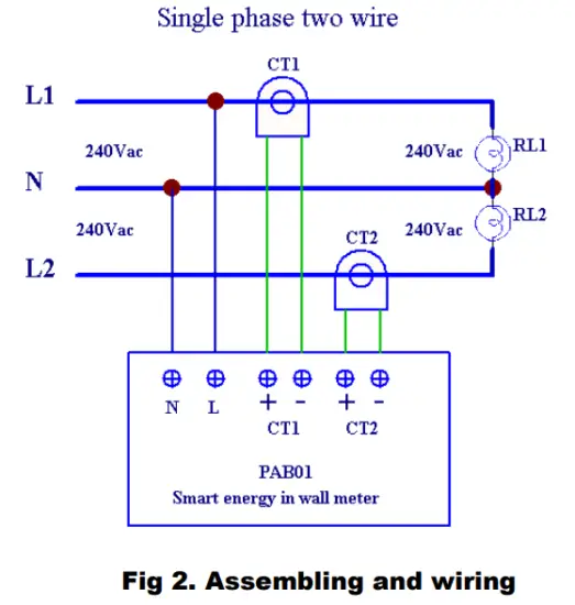 Philio PAB01 Smart Energy In Wall Meter - Assembling and wiring