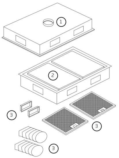 schweigen SCC1000 S 1000mm Silent Cassette Rangehood