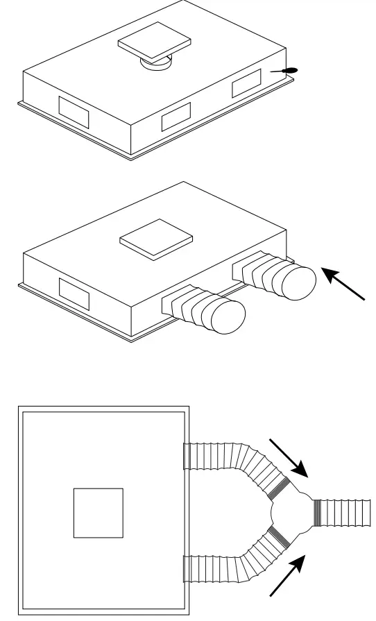 schweigen SCC1000 S 1000mm Silent Cassette Rangehood - steps below