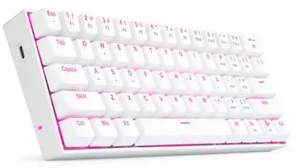 REDRAGON- K630 -Pink -Backlit -Mechanical -Keyboard -product