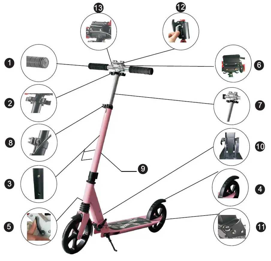 COSTWAY-SP37501-Kick-Scooter-1