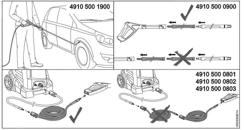 STIHL 4910 500 0802 -High -Pressure- Hose -Extension -1