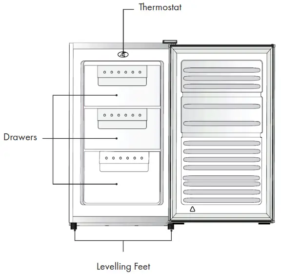 KLARSTEIN 10029787 Garfield XL 75 ltr Freezer - Fig