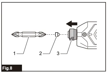 makita TD022D Cordless Impact Driver FIG 8