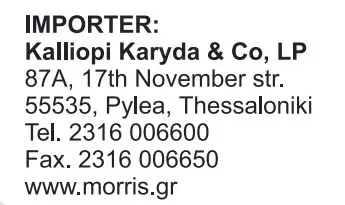 MORRIS TTB-55063 TABLETOP Dishwasher Instruction Manual - Address