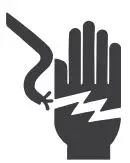 MORRIS TTB-55063 TABLETOP Dishwasher Instruction Manual - Electrical Shock Hazard icon