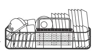 MORRIS TTB-55063 TABLETOP Dishwasher Instruction Manual - Loading the basket