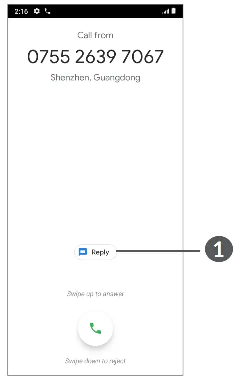 TCL L10 Lite Smart Phone - Answering a call