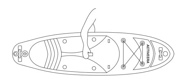 ACTIVE ERA WS-01BU-UK Inflatable Stand-Up Paddle Board with Kayak Conversion - Holding your board