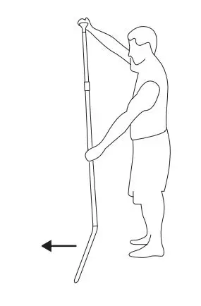 ACTIVE ERA WS-01BU-UK Inflatable Stand-Up Paddle Board with Kayak Conversion - Holding your paddle when paddle boarding