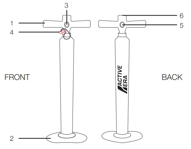 ACTIVE ERA WS-01BU-UK Inflatable Stand-Up Paddle Board with Kayak Conversion - Pump 2