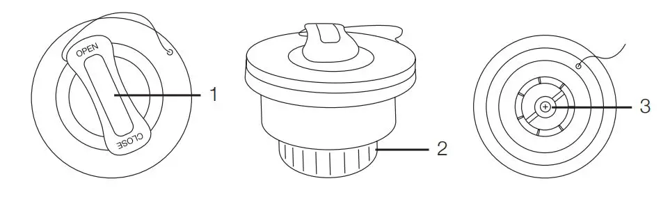 ACTIVE ERA WS-01BU-UK Inflatable Stand-Up Paddle Board with Kayak Conversion - Valve
