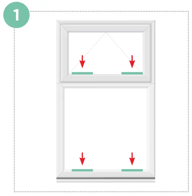 SCREWFIX Crystal Top Opening Double Glazed Casement White uPVC Window - Glazing