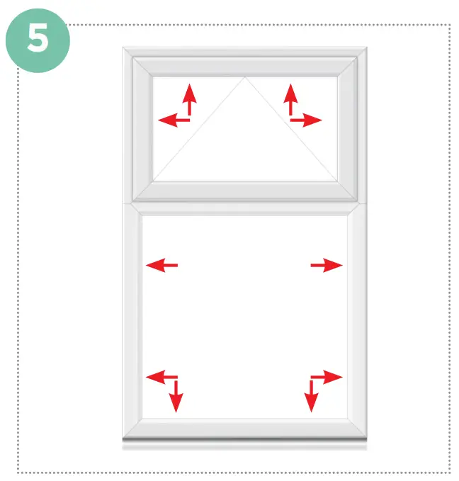 SCREWFIX Crystal Top Opening Double Glazed Casement White uPVC Window - new frame1