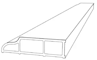 SCREWFIX Crystal Top Opening Double Glazed Casement White uPVC Window - new frame2