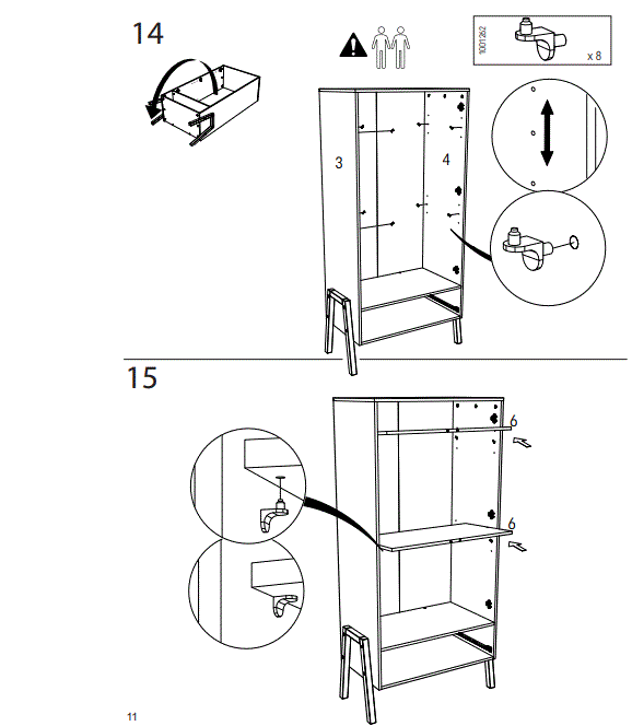 BabyStyle Arendelle Double Wardrobe-12