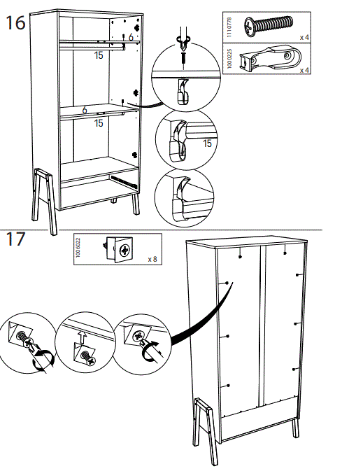 BabyStyle Arendelle Double Wardrobe-13