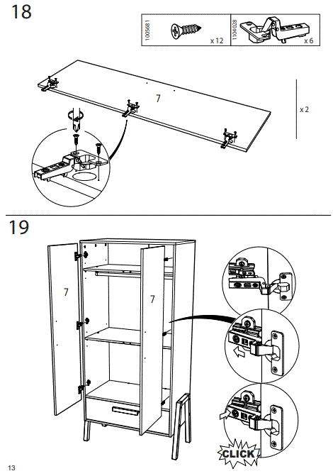 BabyStyle Arendelle Double Wardrobe-14