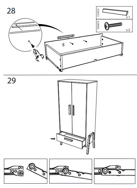 BabyStyle Arendelle Double Wardrobe-20