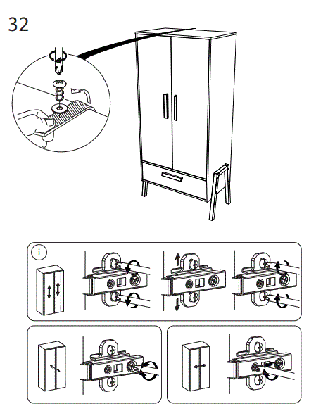 BabyStyle Arendelle Double Wardrobe-22